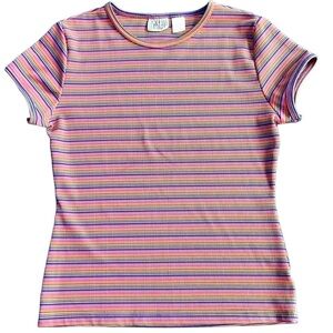 RARE Canyon River blues vintage stripped baby tee shirt‎ y2k 90s casual brat